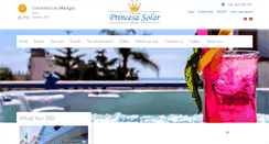 Desktop Screenshot of hotelprincesasolar.com