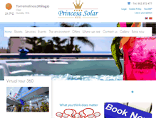Tablet Screenshot of hotelprincesasolar.com